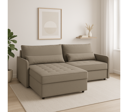 SOFÁ CAMA 2.10 M PHILLIPS PRATA