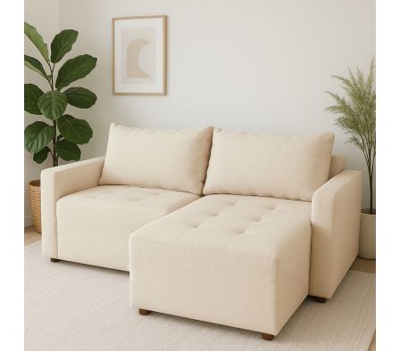 SOFÁ CAMA 2.10 M BOUCLE LINHO