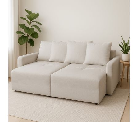 SOFÁ CAMA 2.10 M PHILLIPS PRATA